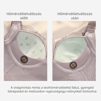 Állítható melltartó kis mellekhez, formázó és emelő hatású, oldalsó összefogással, 3/4 kosár, hátul öt kampó