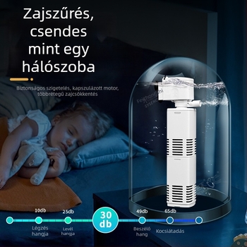 Akvarisztikus merülő szűrőpumpa beépített szűrésével és oxigenációval, 3-in-1 keringési rendszer, műanyag, 200 g, Water Pet Family