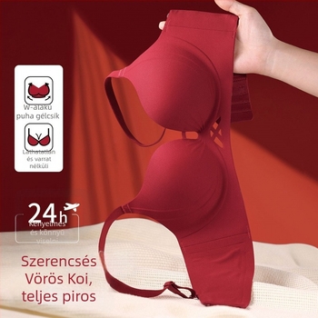 3/4 kosárú melltartó, kupaforma: vékony felső rész, vastag alsó rész, fixált vállpántok, hátul három sor kapocs, anyag nylon