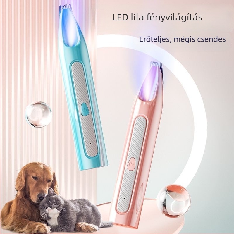 Csendes elektromos tappancstrimmer macskáknak és kutyáknak
