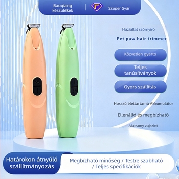 Állat lábfejének elektromos pedikűr készüléke, kutyáknak és macskáknak, ABS anyagból, LED világítással