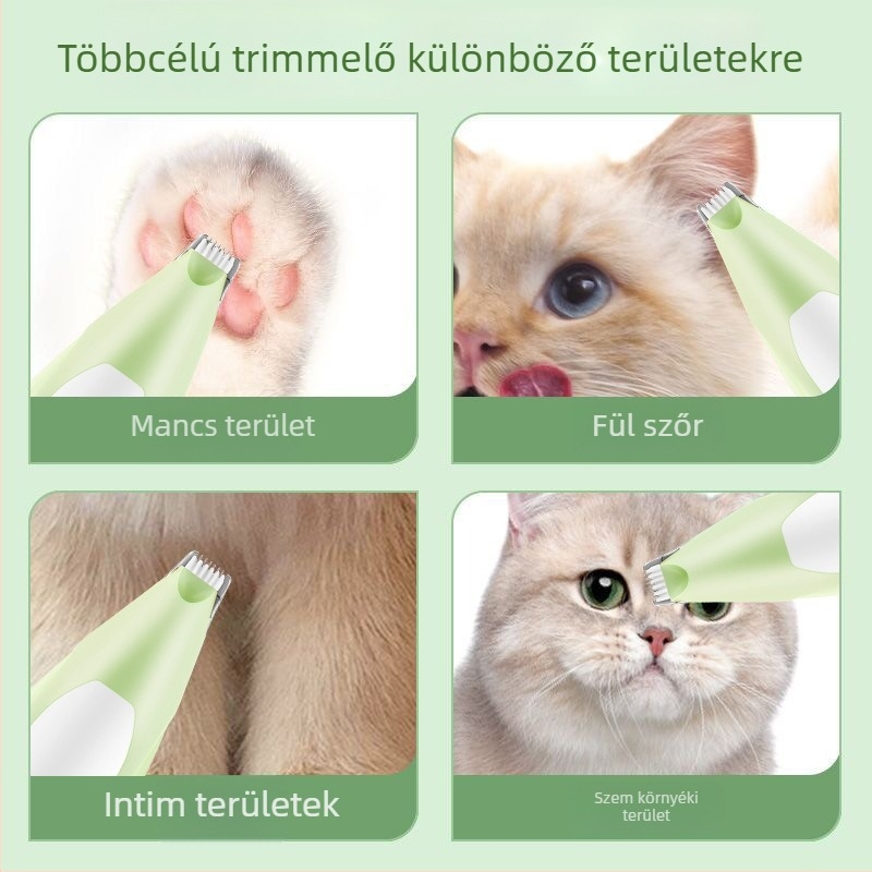 Elektromos kisállat-szőrvágó és kutya mancs szőrzet-trimmer