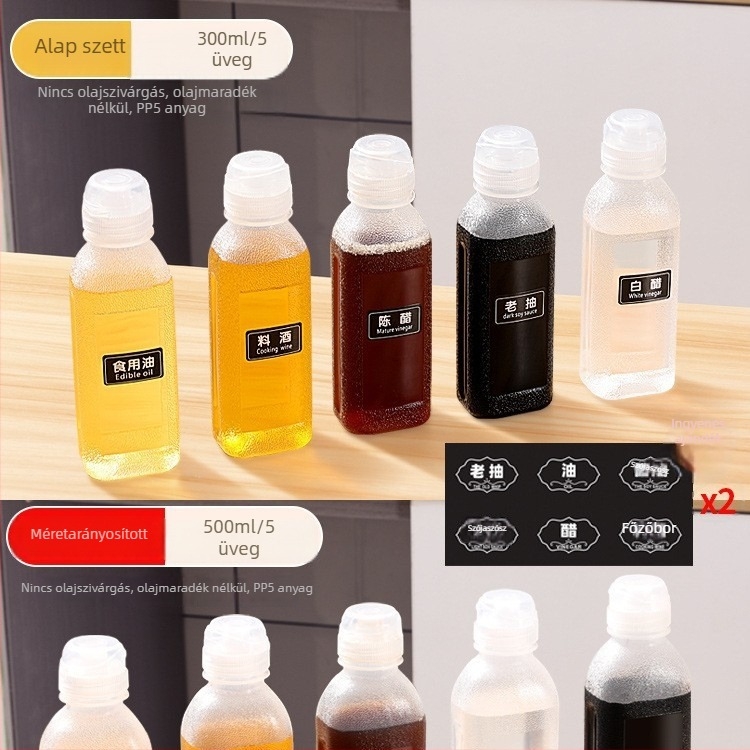 Olajspray palack – PP, szivárgásmentes, nyomásos permetező funkció, modern minimalista dizájn