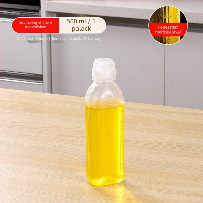 Olajspray palack – PP, szivárgásmentes, nyomásos permetező funkció, modern minimalista dizájn