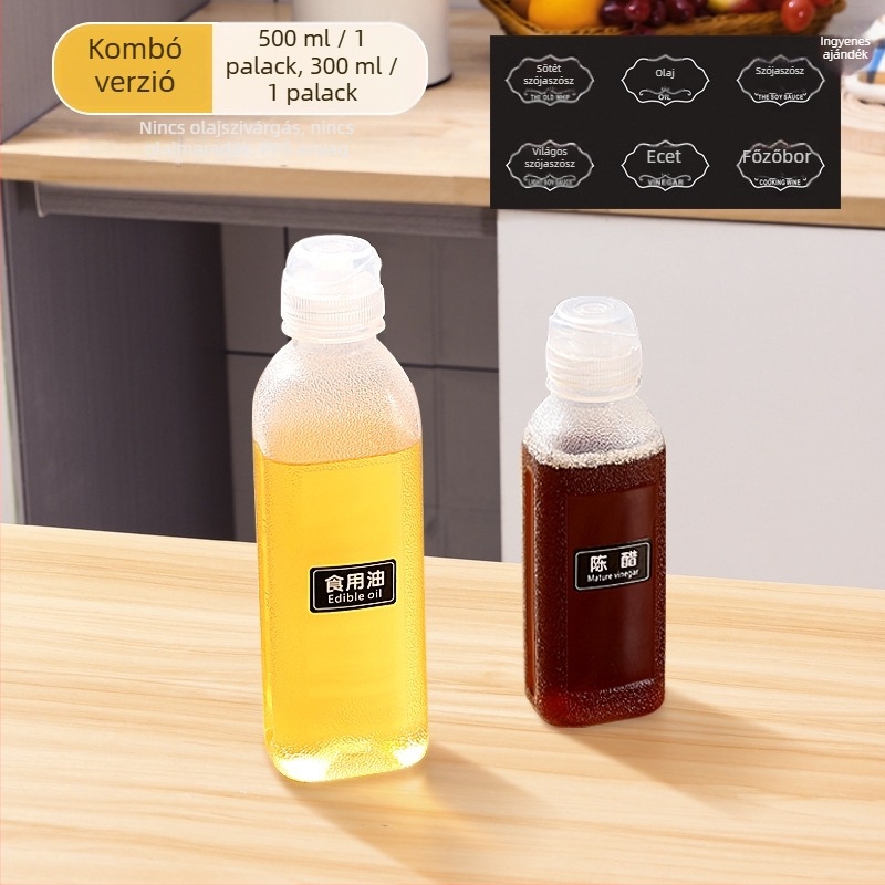 Olajspray palack – PP, szivárgásmentes, nyomásos permetező funkció, modern minimalista dizájn