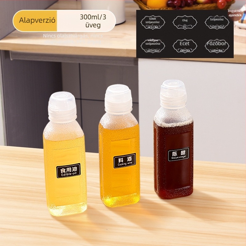 Olajspray palack – PP, szivárgásmentes, nyomásos permetező funkció, modern minimalista dizájn