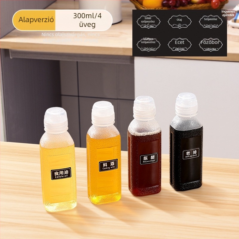 Olajspray palack – PP, szivárgásmentes, nyomásos permetező funkció, modern minimalista dizájn