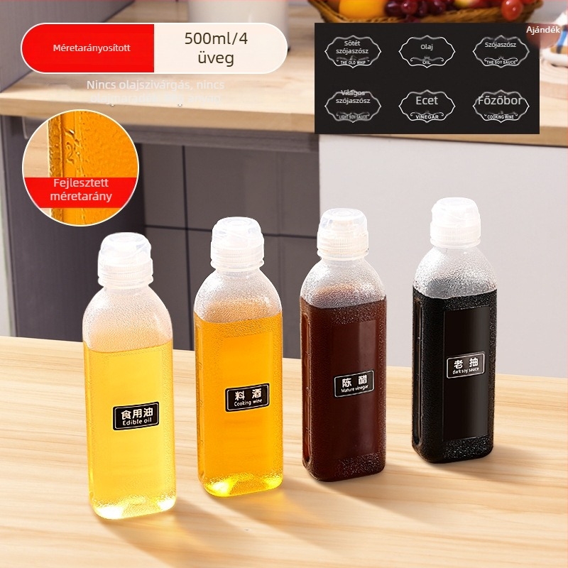 Olajspray palack – PP, szivárgásmentes, nyomásos permetező funkció, modern minimalista dizájn