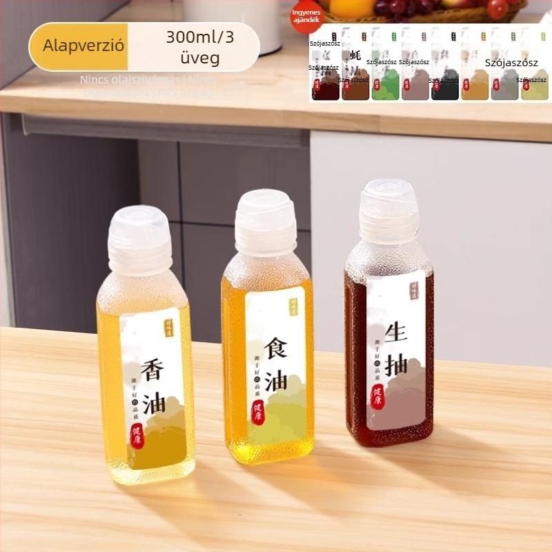 Olajspray palack – PP, szivárgásmentes, nyomásos permetező funkció, modern minimalista dizájn