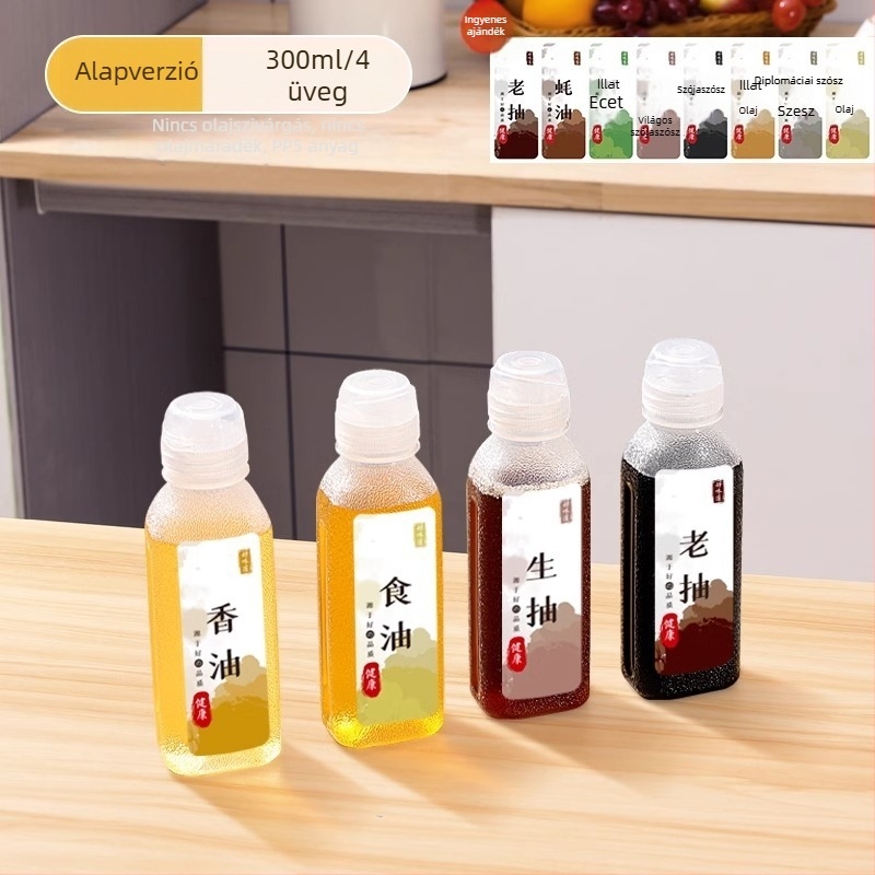 Olajspray palack – PP, szivárgásmentes, nyomásos permetező funkció, modern minimalista dizájn