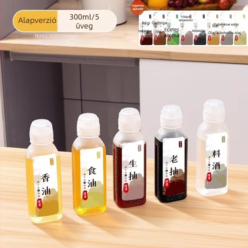 Olajspray palack – PP, szivárgásmentes, nyomásos permetező funkció, modern minimalista dizájn