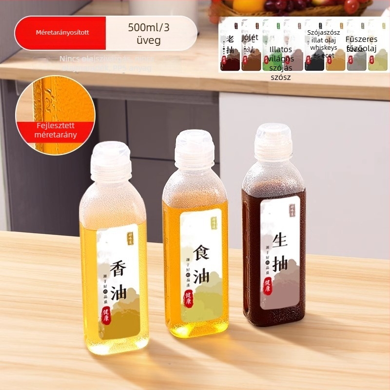 Olajspray palack – PP, szivárgásmentes, nyomásos permetező funkció, modern minimalista dizájn