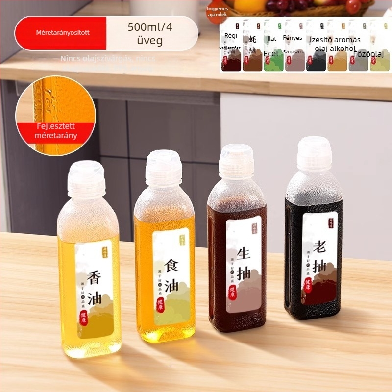 Olajspray palack – PP, szivárgásmentes, nyomásos permetező funkció, modern minimalista dizájn