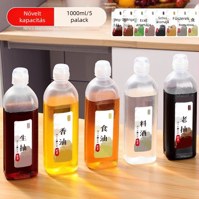 Olajspray palack – PP, szivárgásmentes, nyomásos permetező funkció, modern minimalista dizájn