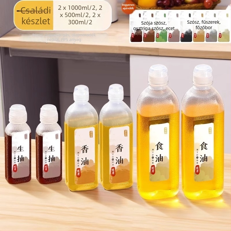 Olajspray palack – PP, szivárgásmentes, nyomásos permetező funkció, modern minimalista dizájn