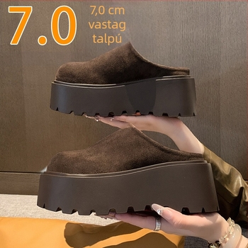 Női toe-cap papucs, felső rész super fiberrel, gumi talp, kerek orr, 2024 ősz