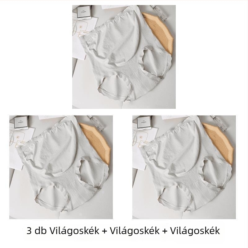 Manasha 3 darabos terhességi fehérnemű, magas derekú, lélegző vékony anyag selyemfehérje felhasználásával, terhesség alatt viselhető, középső deréktáj, szabad szabású