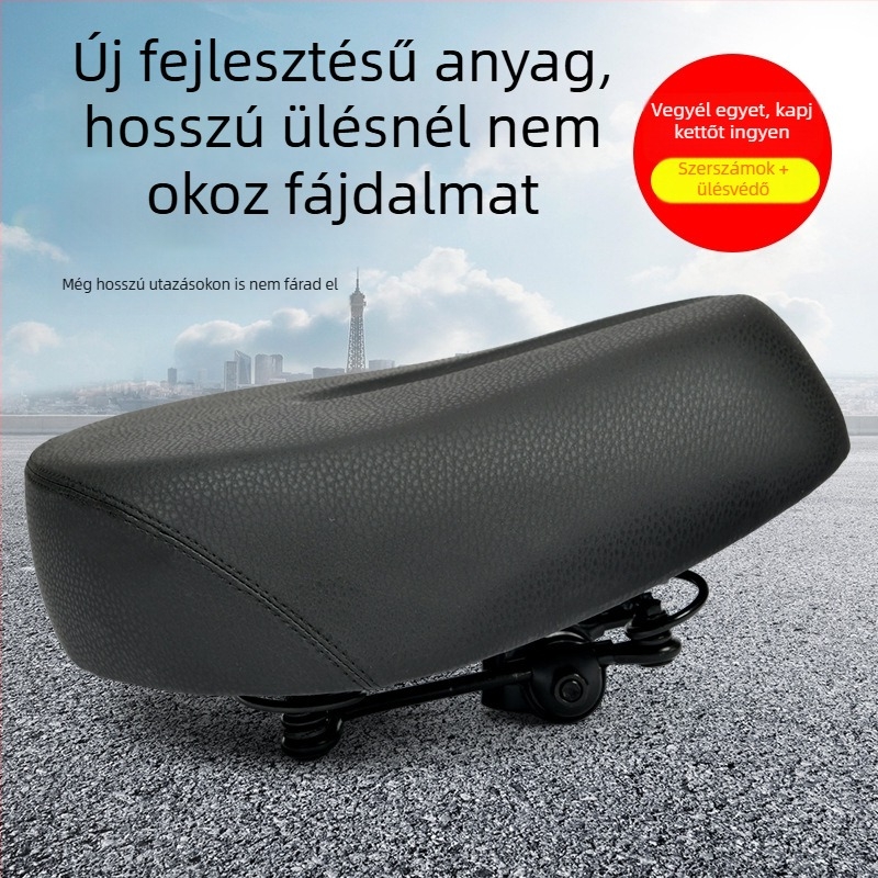 Elektromos kerékpár ülés párna vasból készült héjjal, modell 88, anyag 88, univerzális kiegészítők
