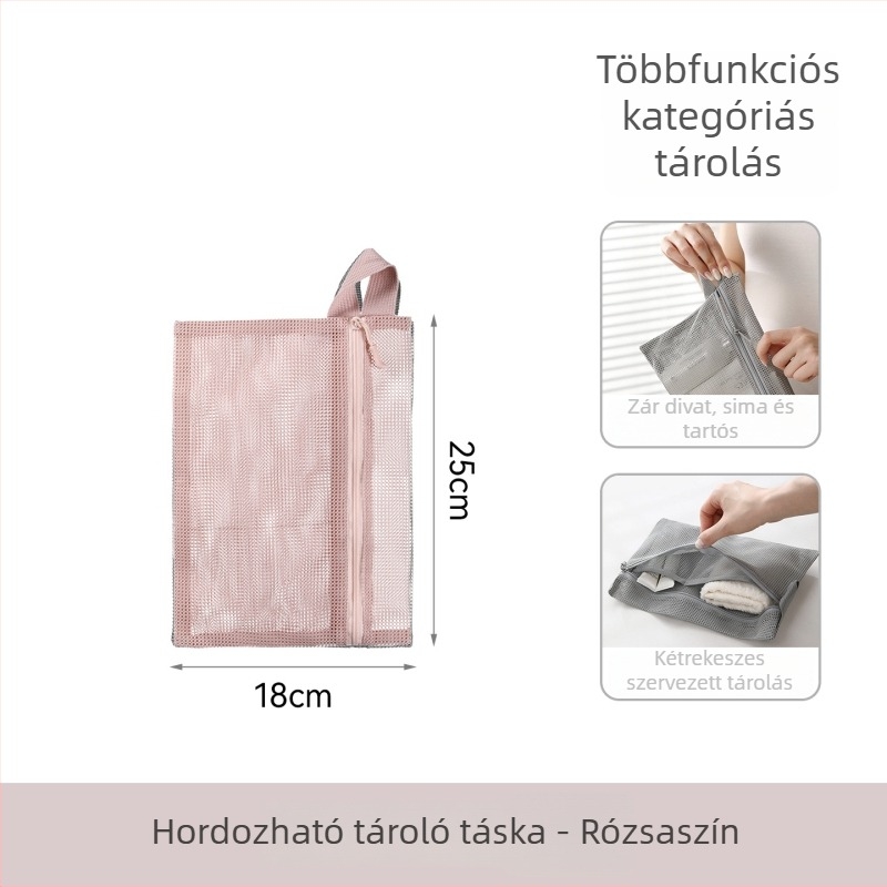 FaSoLa kozmetikai táska, kézben hordható stílus, 100% poliészter, tárolás, utazáshoz
