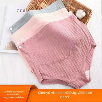 Terhes női fehérnemű has támasz, állítható, magas derekú, pamut anyag, antibakteriális