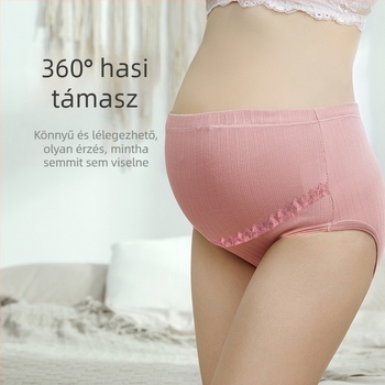 Terhes női fehérnemű has támasz, állítható, magas derekú, pamut anyag, antibakteriális