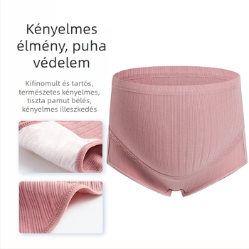 Terhes női fehérnemű has támasz, állítható, magas derekú, pamut anyag, antibakteriális