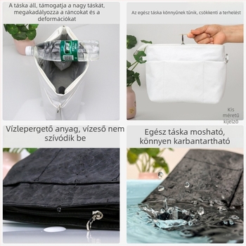 Dupont papírból készült smink táska, kocka alakú, japán stílusú, többfunkciós, utazáshoz