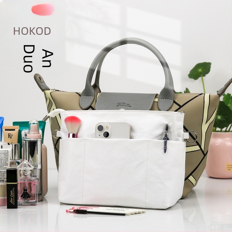 Dupont papírból készült smink táska, kocka alakú, japán stílusú, többfunkciós, utazáshoz