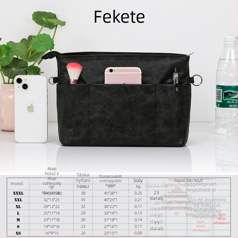 Dupont papírból készült smink táska, kocka alakú, japán stílusú, többfunkciós, utazáshoz