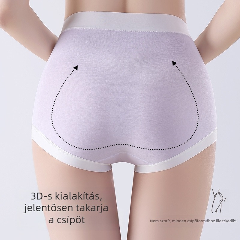 Modal magas derekú kismama alsó, 7A tiszta pamut bélés és antibakteriális hasi támasz, a korai–késői terhességre és a szülés utáni időszakra