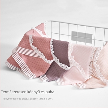 Kismama fehérnemű, alacsony derekú, 100% pamut anyag, szemérem résznél pamut bélés, egész éves viseléshez