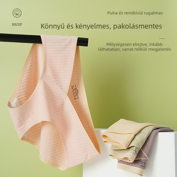 Varrás nélküli terhesnői alsónemű középmagas derekú, has-támasz, lélegző pamutanyagból