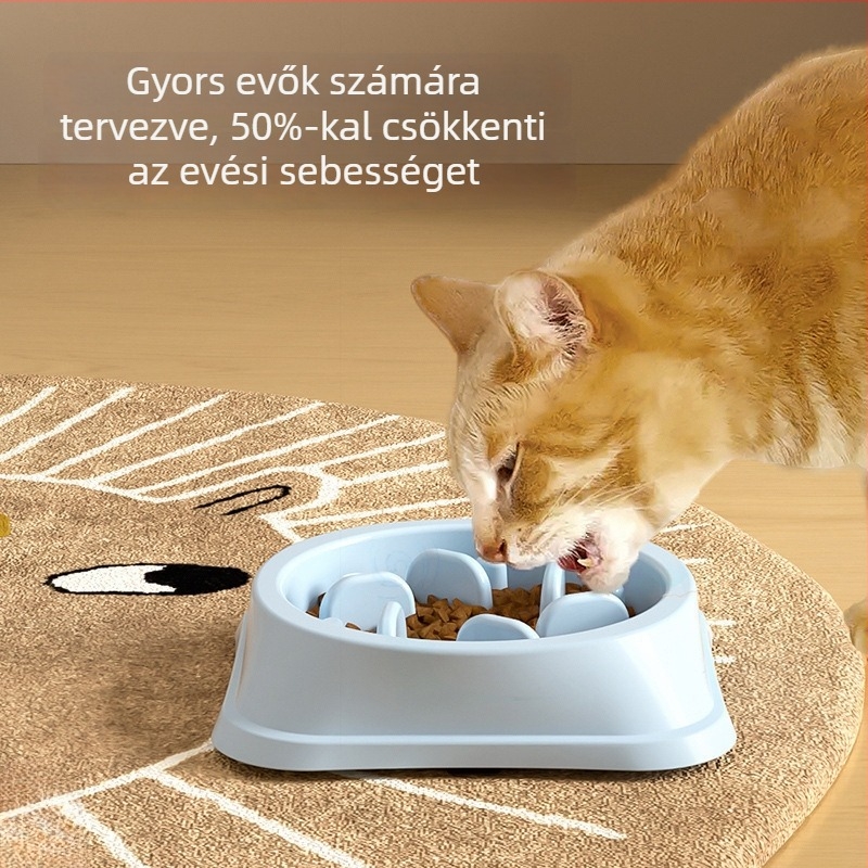 Háziállatok lassú etető tál – műanyag, Modell: 4582461, Kategória: etetőeszközök