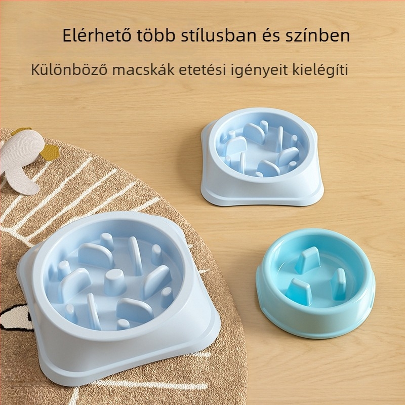 Háziállatok lassú etető tál – műanyag, Modell: 4582461, Kategória: etetőeszközök