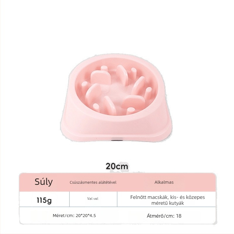 Háziállatok lassú etető tál – műanyag, Modell: 4582461, Kategória: etetőeszközök