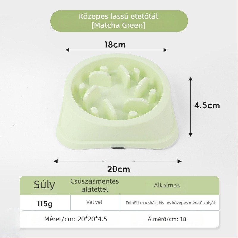Háziállatok lassú etető tál – műanyag, Modell: 4582461, Kategória: etetőeszközök