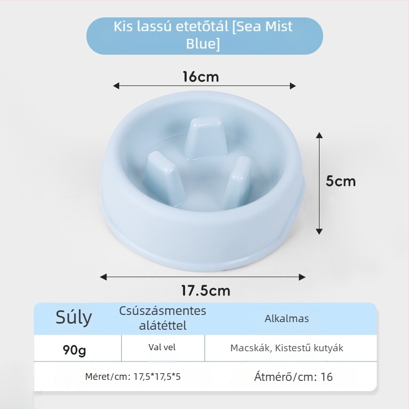 Háziállatok lassú etető tál – műanyag, Modell: 4582461, Kategória: etetőeszközök