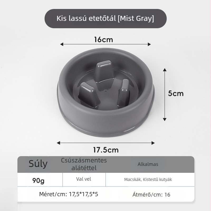 Háziállatok lassú etető tál – műanyag, Modell: 4582461, Kategória: etetőeszközök