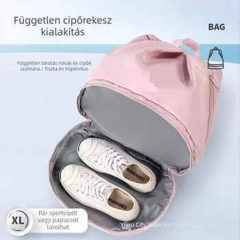 Úszó táska, kocka alakú, száraz/nedves szétválasztás, vízálló poliészter, többfunkciós utazáshoz és fürdőszobai tároláshoz