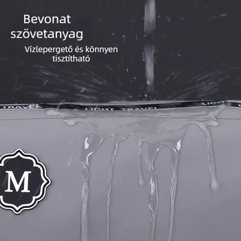 Uniszex neszesszer utazáshoz – kétszintes kialakítás, száraz–nedves szétválasztás, nagy kapacitás, membrán anyag, vízálló