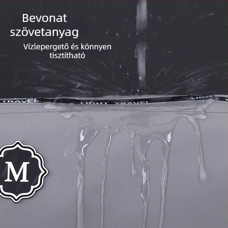 Uniszex neszesszer utazáshoz – kétszintes kialakítás, száraz–nedves szétválasztás, nagy kapacitás, membrán anyag, vízálló