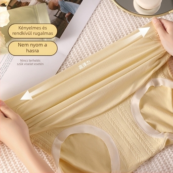 Kismama fehérnemű, varrat nélküli, magas derekú, antibakteriális nylon anyagból, hasi támasz