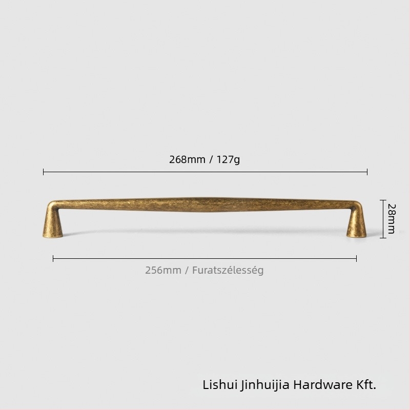 Retro stílusú fogantyú cinkötvözetből, elektroplattázott, szekrényekhez, cipőszekrényekhez és ruhásszekrényekhez