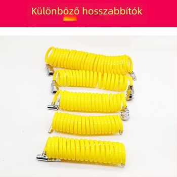 Autó Légpumpa hosszabbító tömlő - egyhengeres, 120W, 45 L/min, műanyag + fém, USB töltés