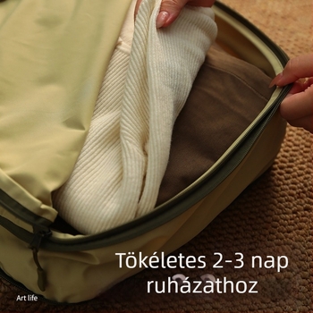 Mikio Aoi ruhatartó táska, kocka alakú, nylon, összecsukható, utazáshoz — rendezés fehérnemű, kozmetikumok és ruhák