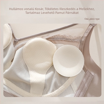 Csipkés melltartó ultranagy formázott kosarakkal, fő anyag: nejlon; bélés: nejlon; hátul négy sor kapocs