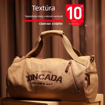 Textil utazótáska vállon, 36–55L kapacitás, légáteresztő, vízálló, kopásálló, poliészter bélés, szabadidő/edzés