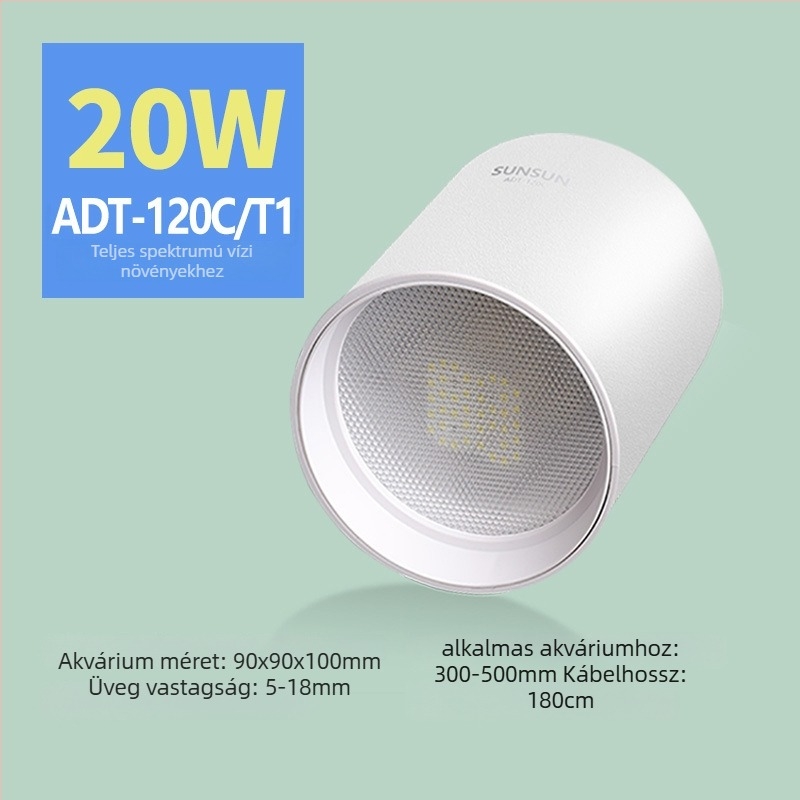 Akvárium LED világítás, vízálló, teljes spektrum, tűzálló anyag, Jialu márka, teljesítmény 10–60 W, súly 0,5–2 kg