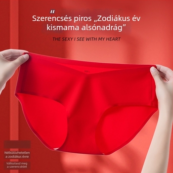 Vörös alacsony derekú terhesnői fehérnemű, varrásmentes, a terhesség korai–késő szakaszaira