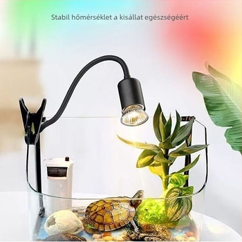 Állítható fűtő lámpa teknősök és hüllők számára – háziállatokhoz való lámpa